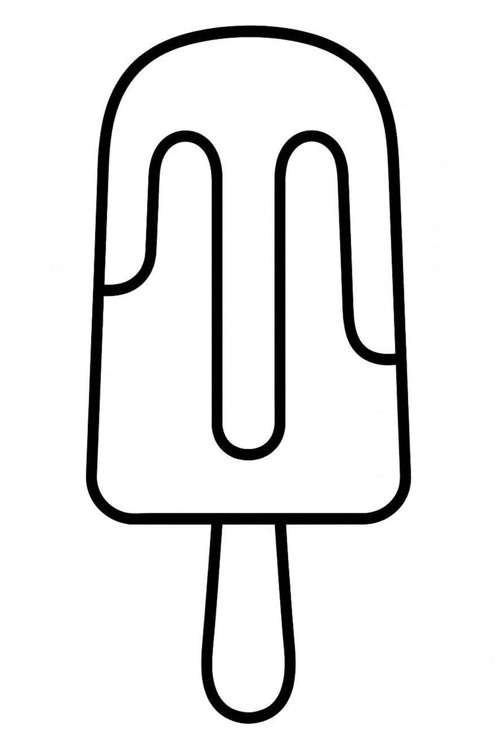 画像 アイスキャンディー 基本的な ぬりえ