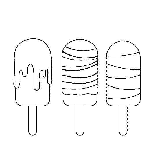 画像 アイスキャンディー 無料 ぬりえ