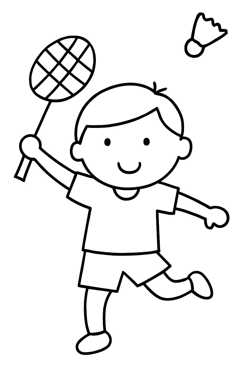 画像 バドミントン 基本的な ぬりえ