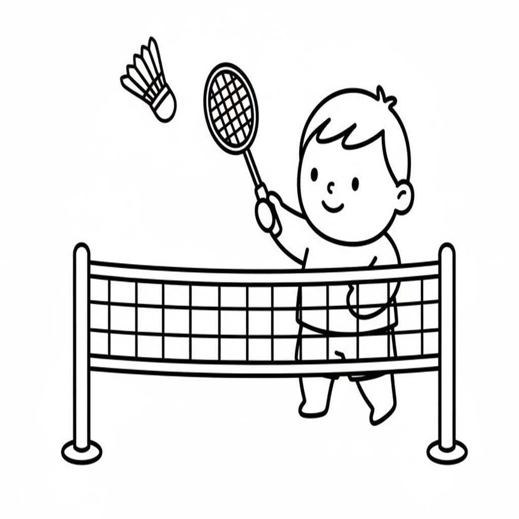 画像 バドミントン 無料 ぬりえ
