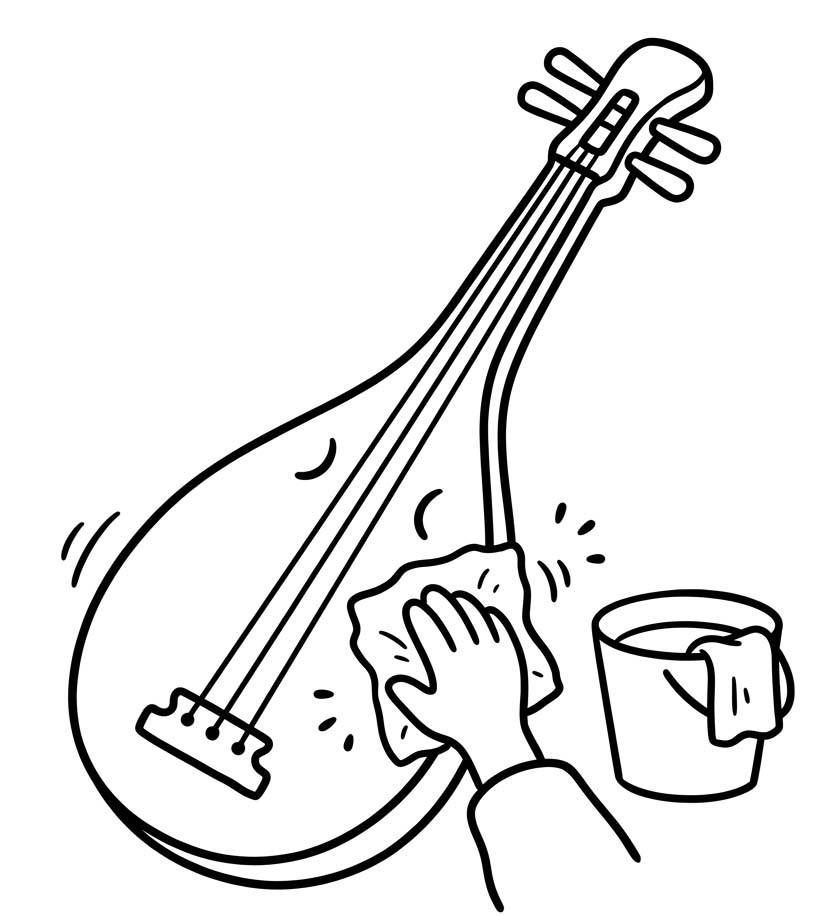 画像 琵琶 印刷 ぬりえ