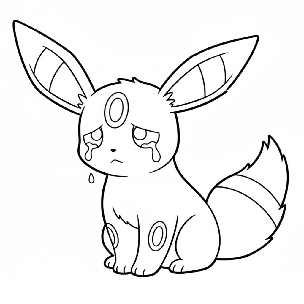 画像 ブラッキー 基本的な ぬりえ