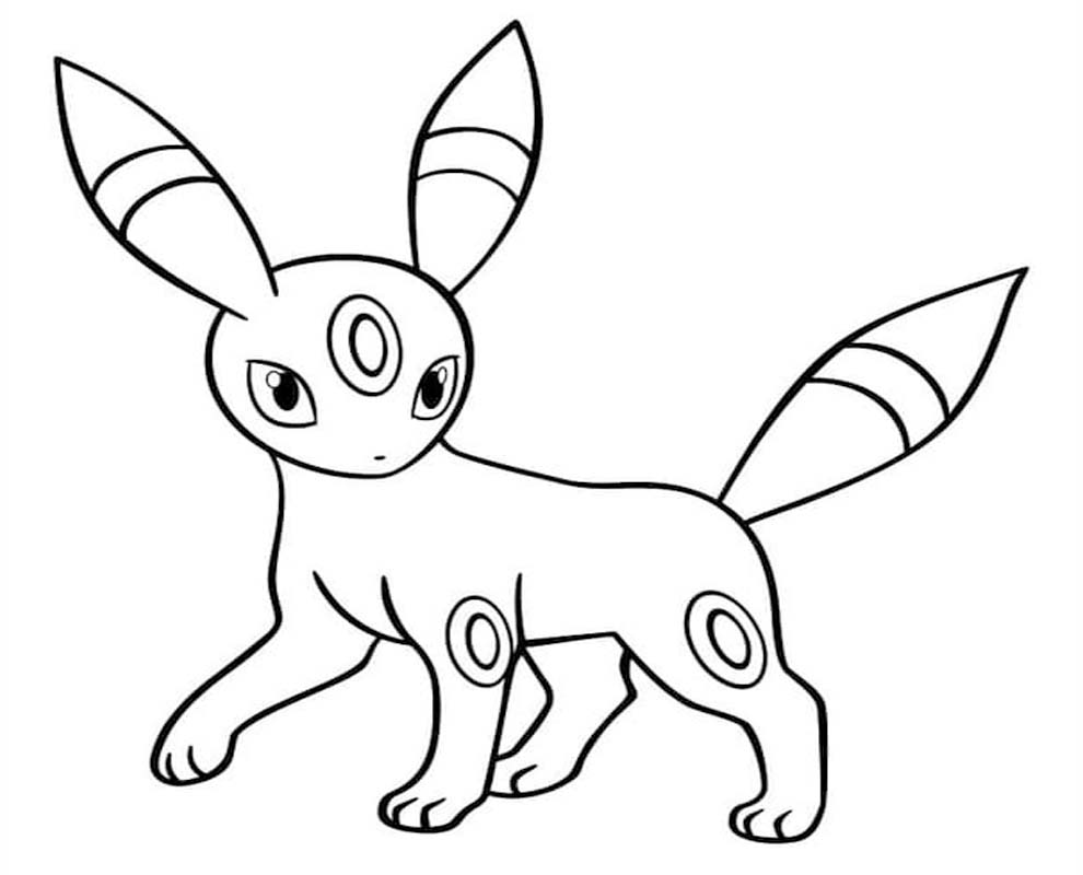 画像 ブラッキー 無料で ぬりえ