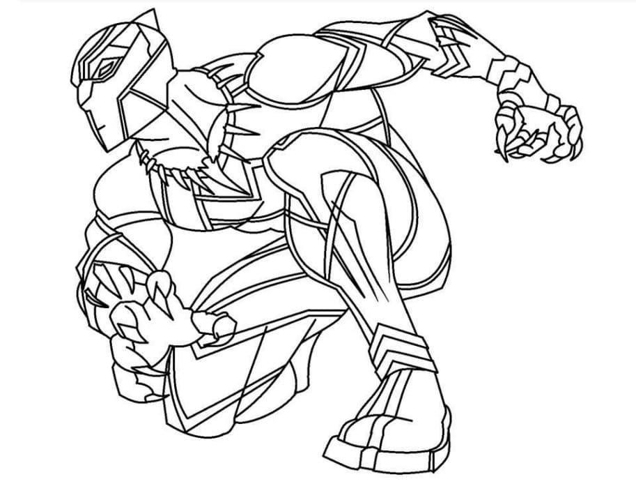 画像 ブラックパンサー 無料で印刷可能 ぬりえ