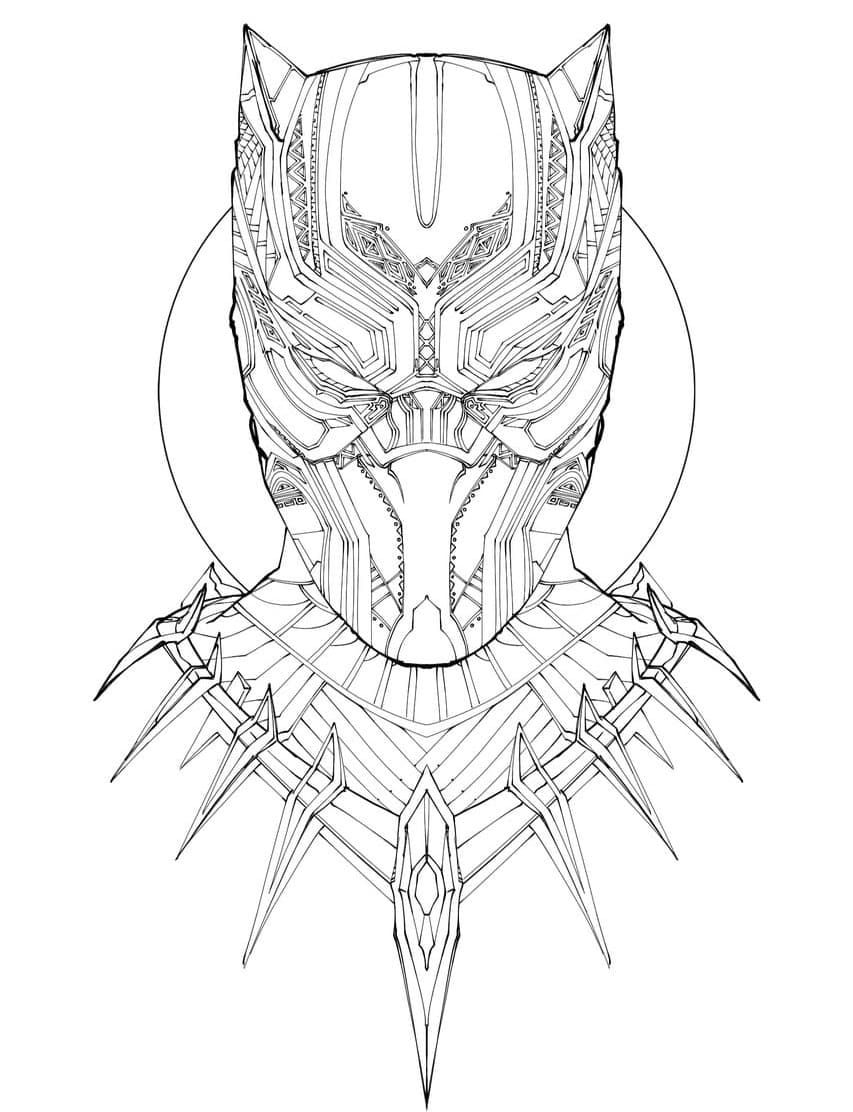 画像 ブラックパンサー 無料 ぬりえ