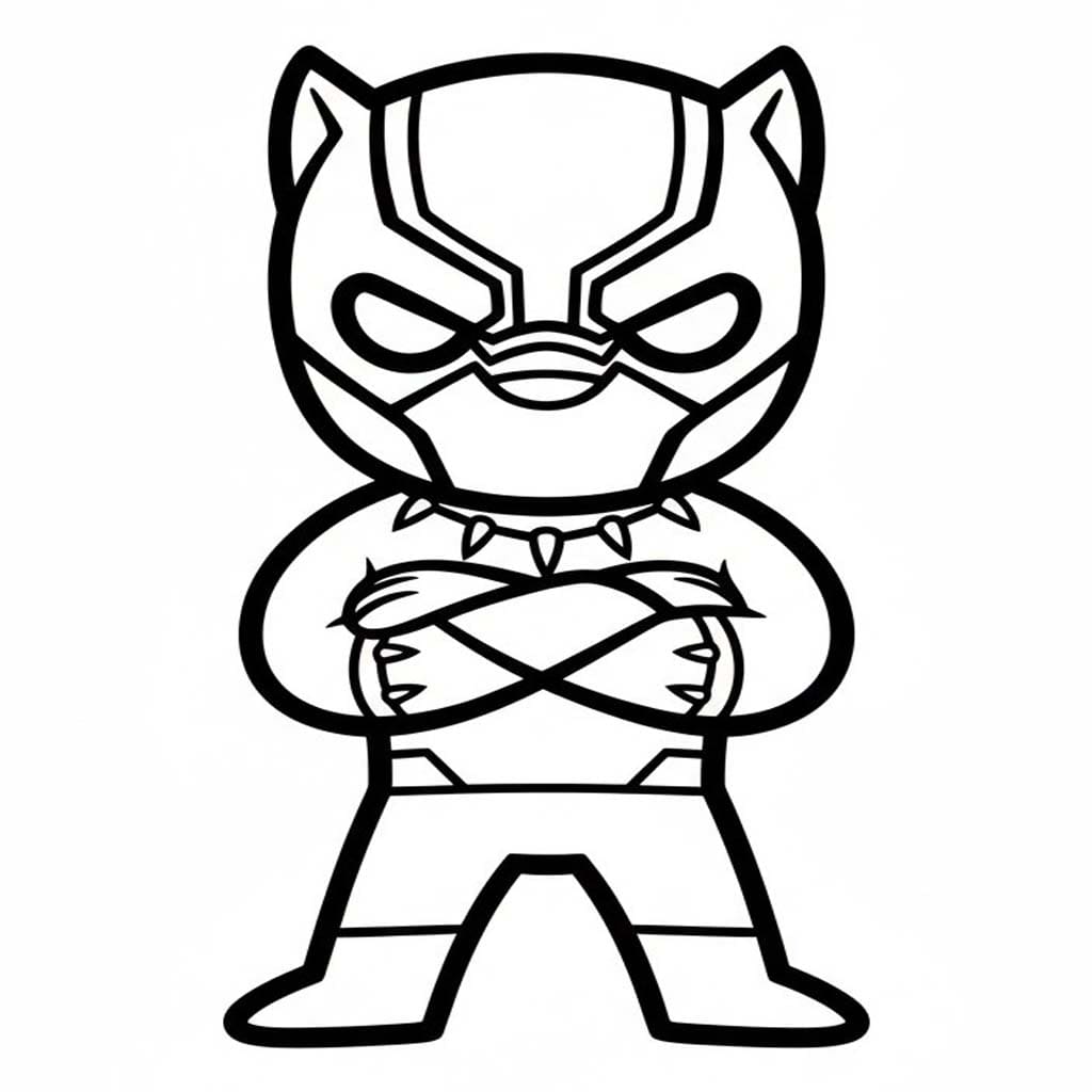 画像 ブラックパンサー ぬりえ