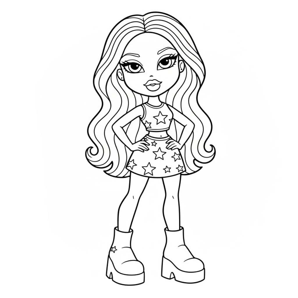 画像 ブラッツ 基本的な ぬりえ