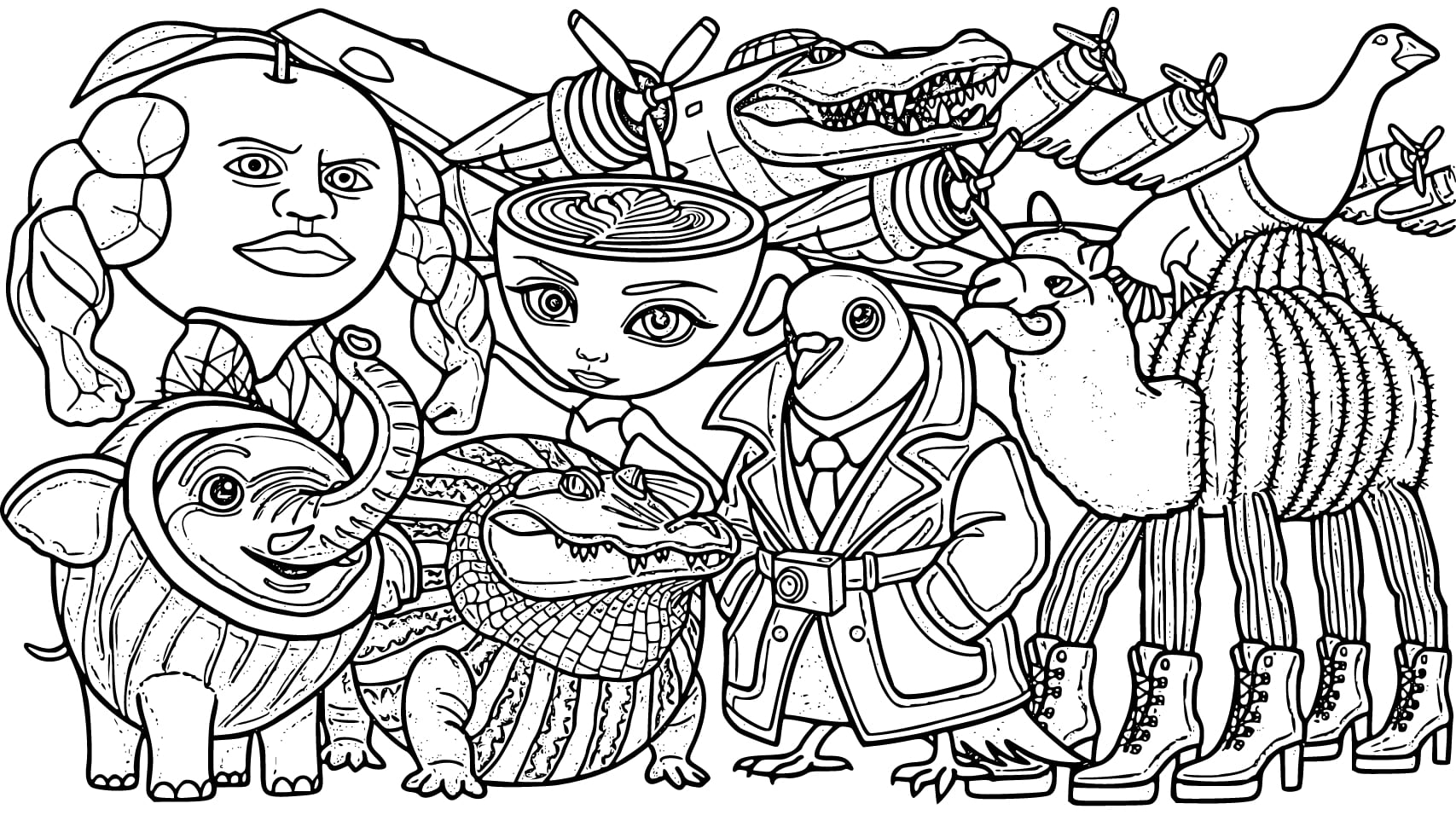 画像 ブレインロット 印刷可能 ぬりえ