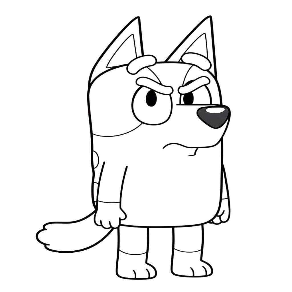 画像 ブルーイ 印刷可能 ぬりえ