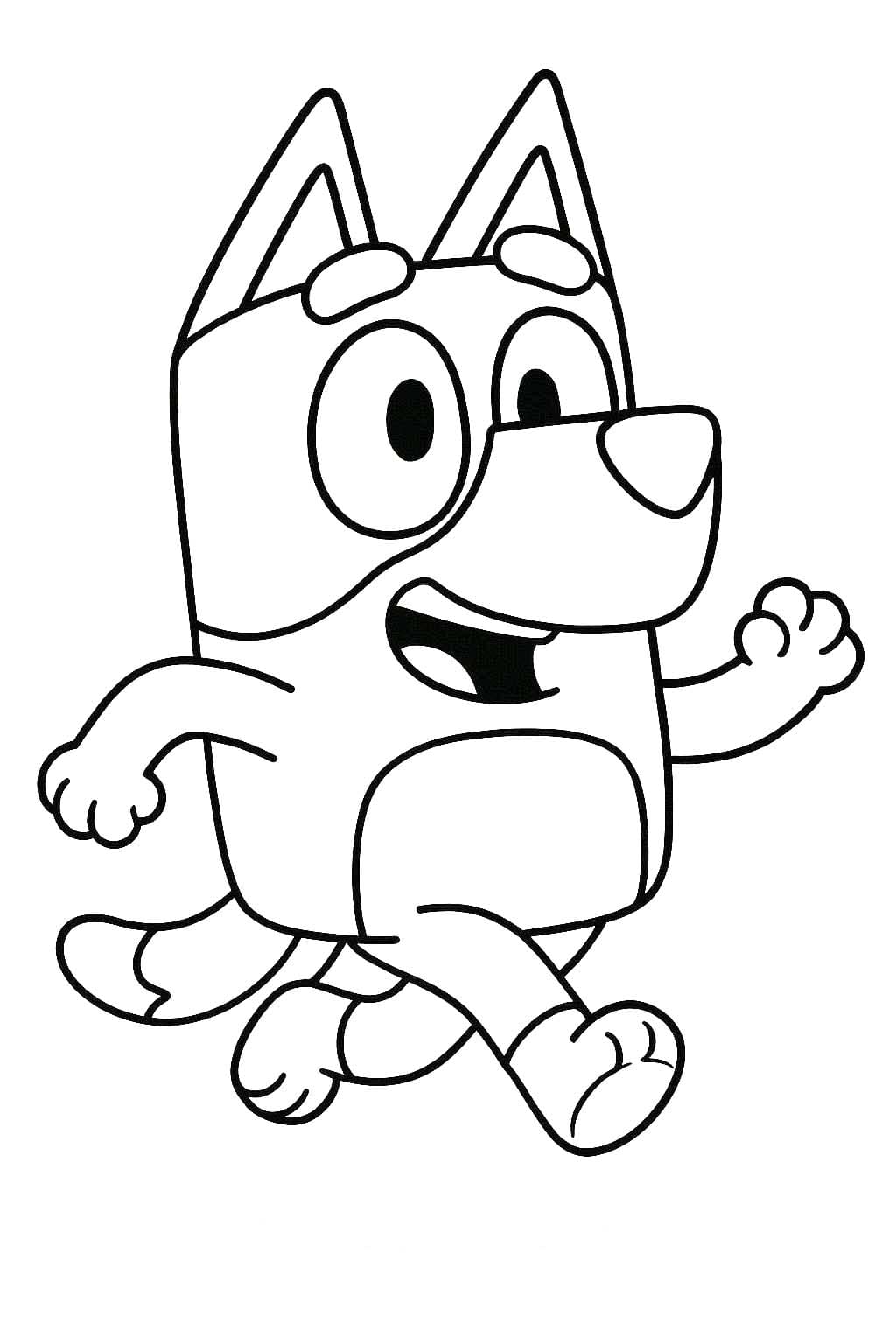 画像 ブルーイ 簡単 ぬりえ