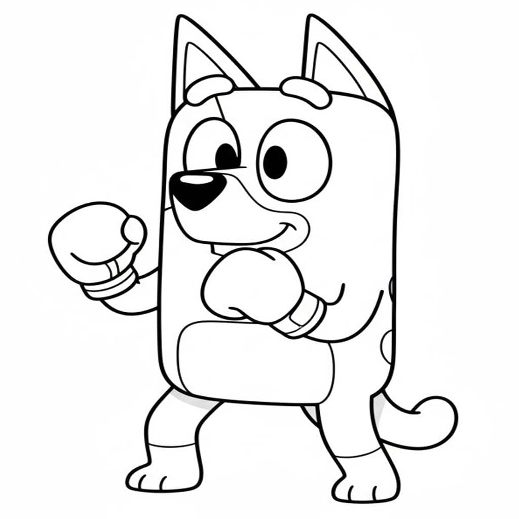 画像 ブルーイ ぬりえ