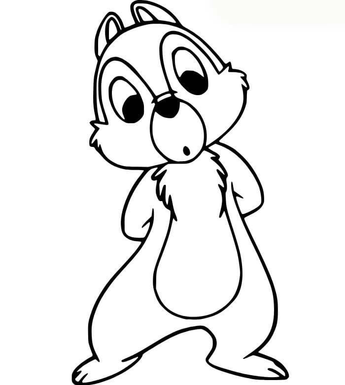 画像 チップとデール 印刷可能 ぬりえ