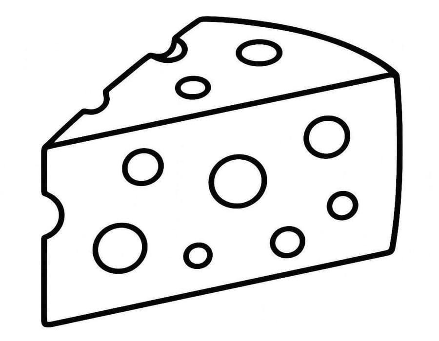 画像 チーズ 簡単 ぬりえ