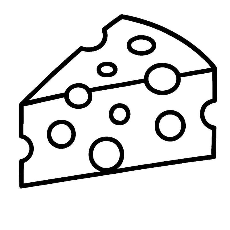 画像 チーズ 無料で ぬりえ