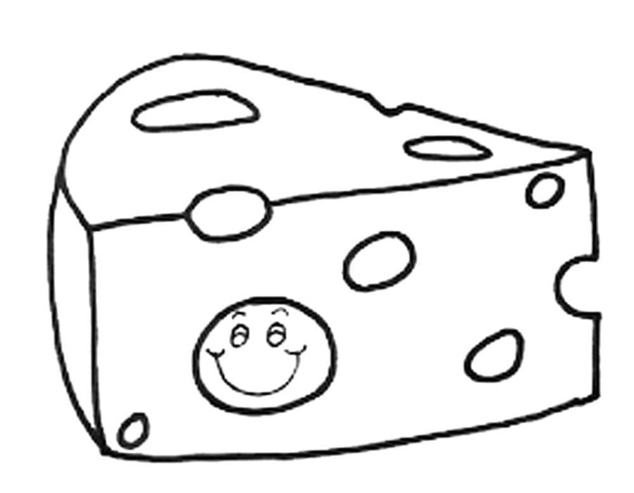 画像 チーズ 単純 ぬりえ