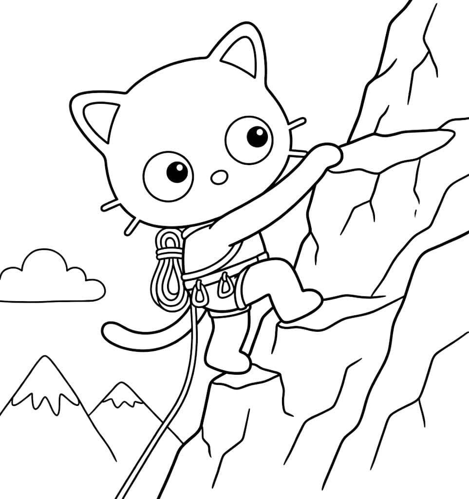 画像 チョコキャット 簡単 ぬりえ