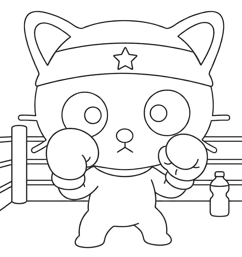 画像 チョコキャット 基本的な ぬりえ