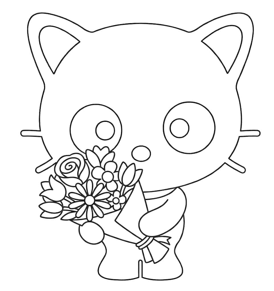 画像 チョコキャット 無料 ぬりえ