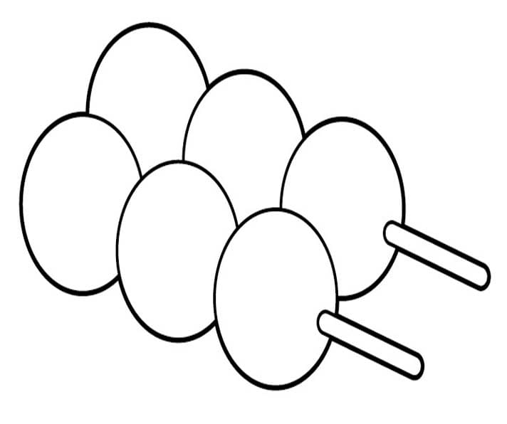 画像 団子 無料で印刷可能 ぬりえ