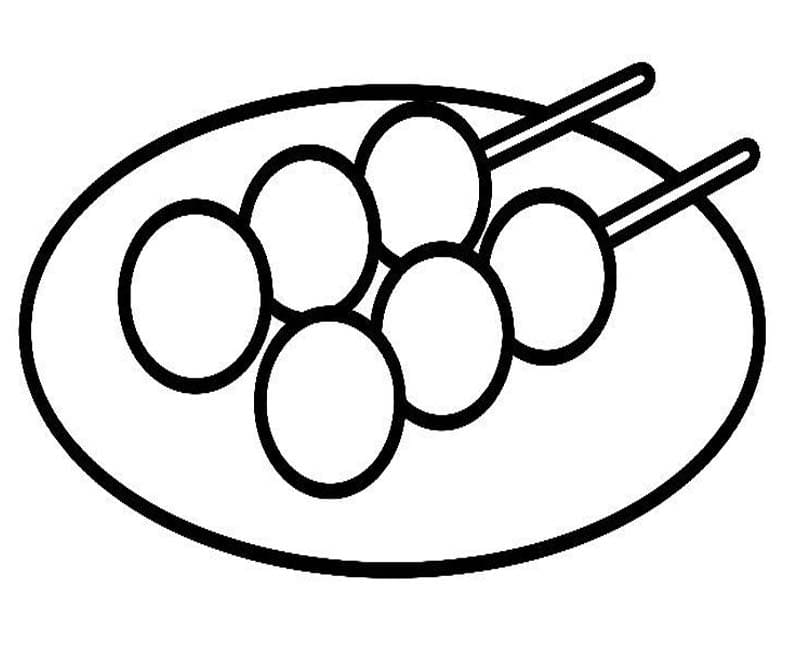 画像 団子 無料 ぬりえ