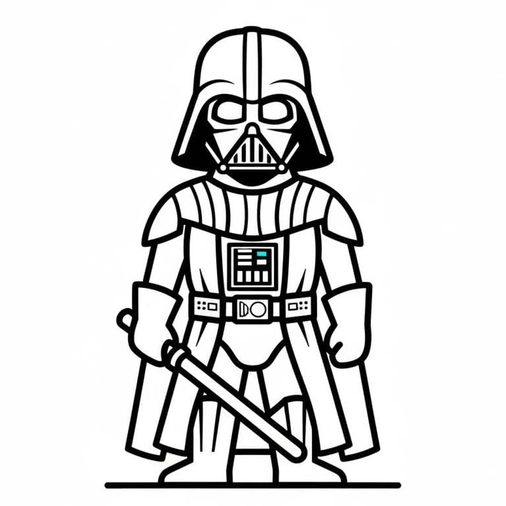 画像 ダース・ベイダー 印刷可能 ぬりえ