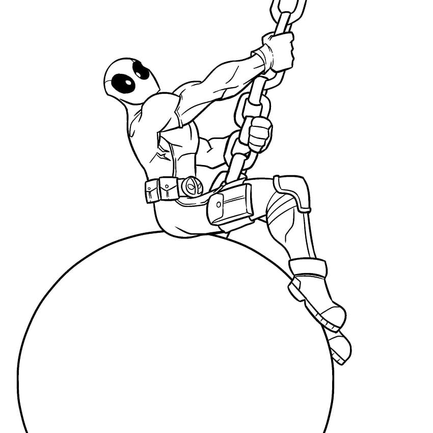 画像 デッドプール 無料で印刷可能 ぬりえ