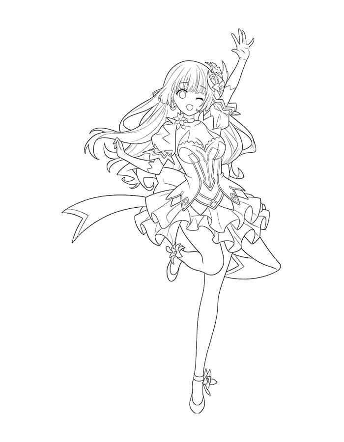 画像 デート・ア・ライブ 単純 ぬりえ