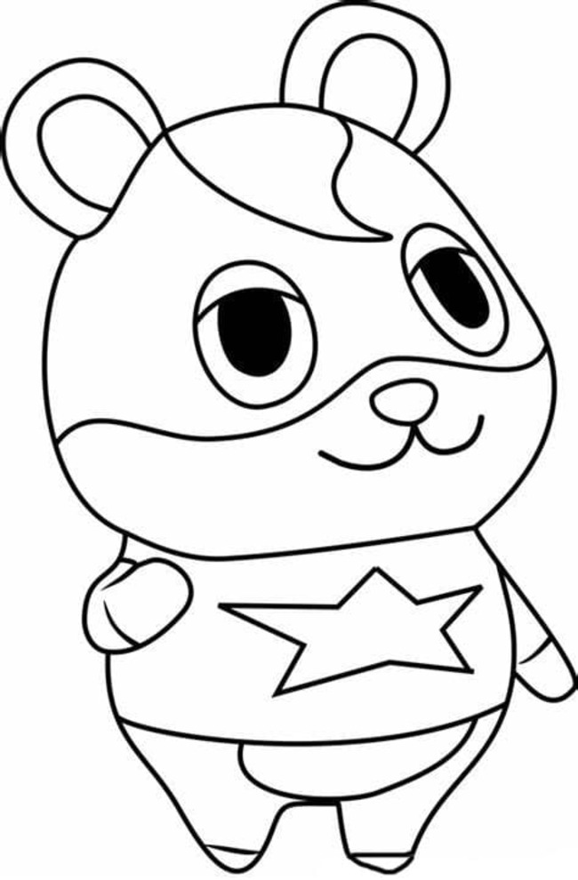 画像どうぶつの森シリーズ ぬりえ