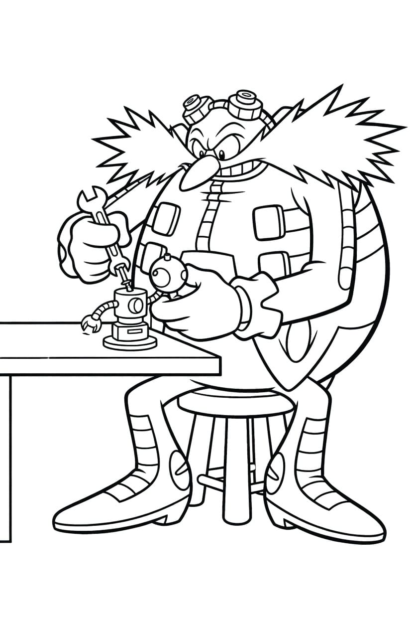 画像 ドクター・エッグマン ぬりえ