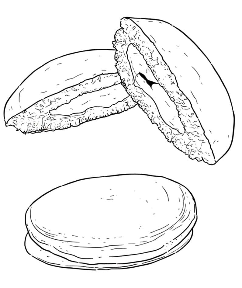 画像 どら焼き 無料で印刷可能 ぬりえ