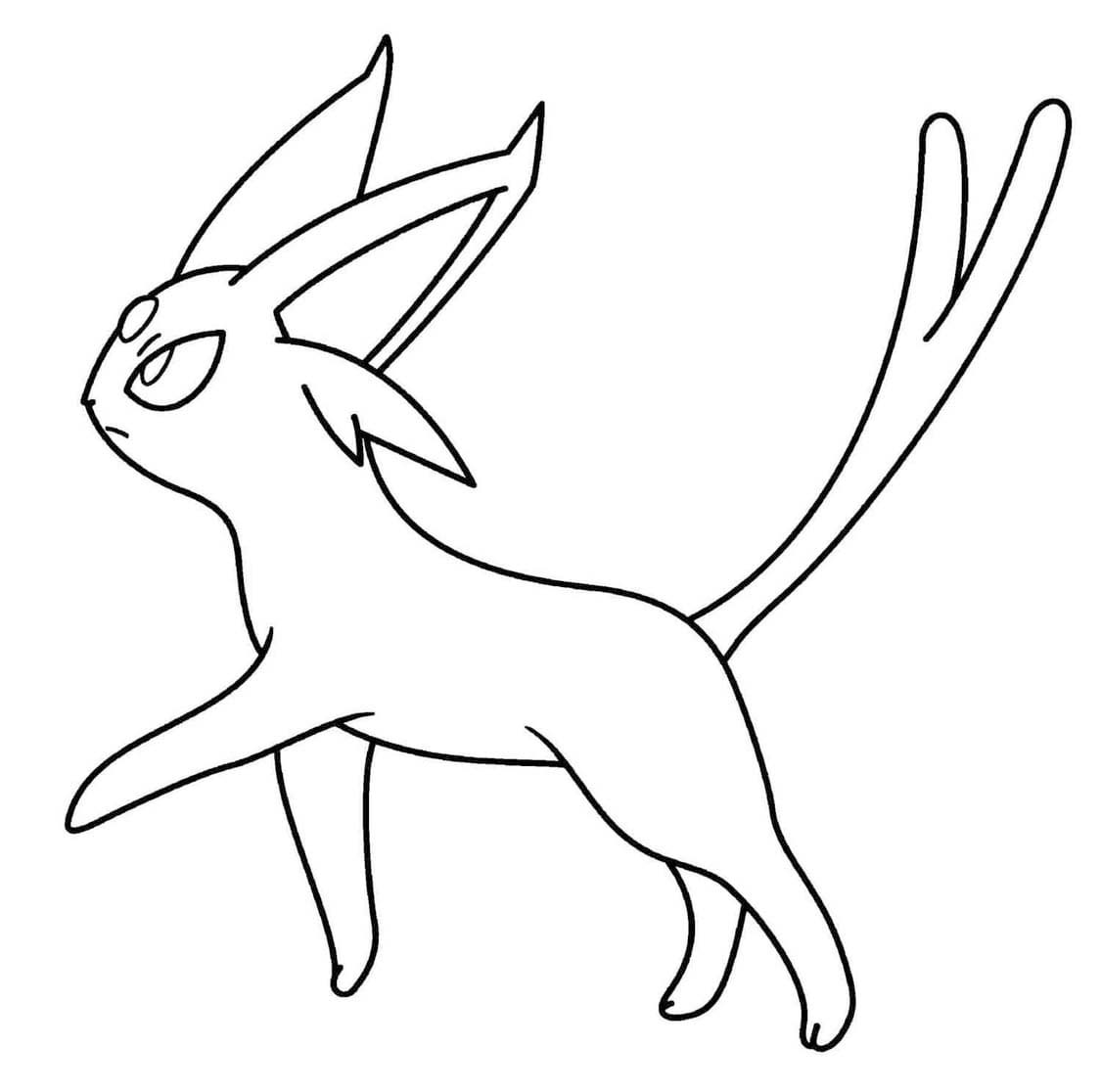 画像 エーフィ ぬりえ
