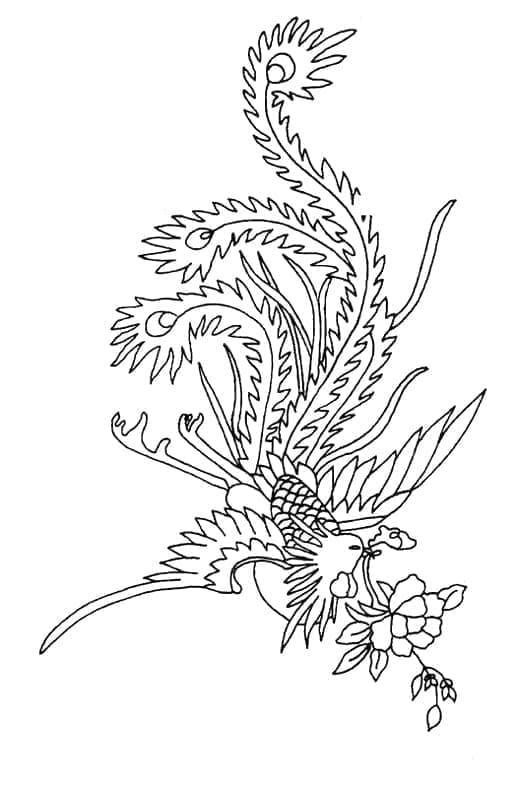 画像 フェニックス ぬりえ