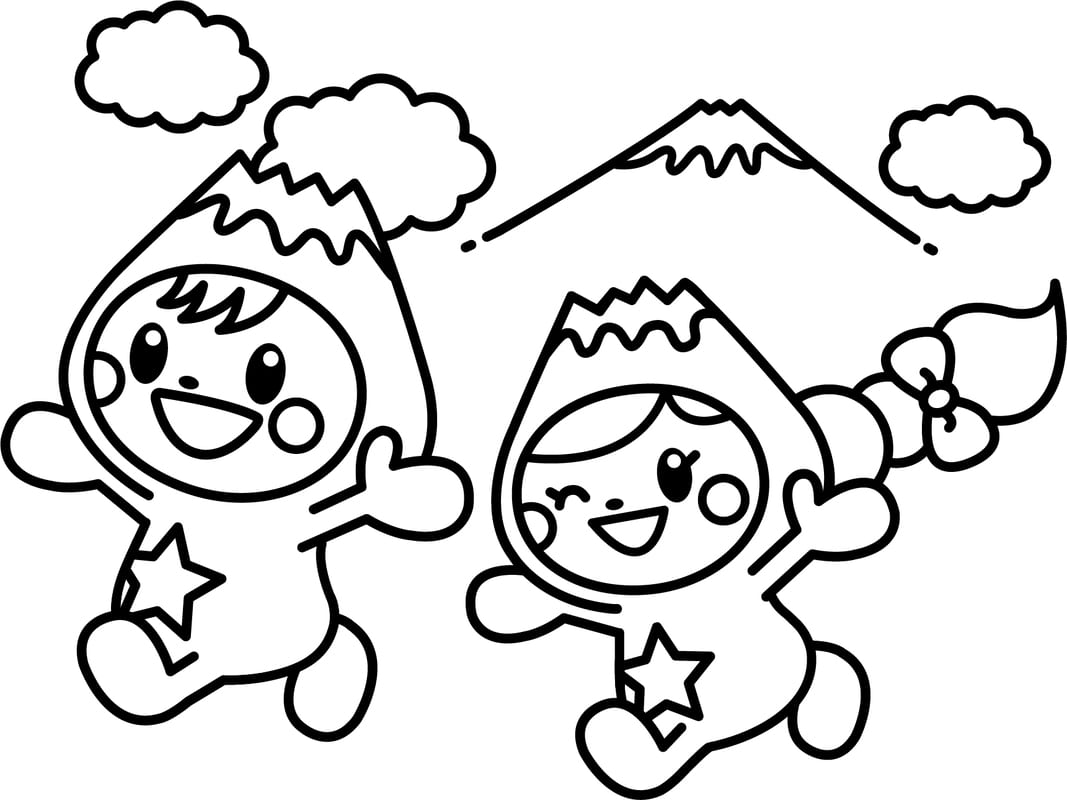 画像 ふじっぴー 印刷 ぬりえ