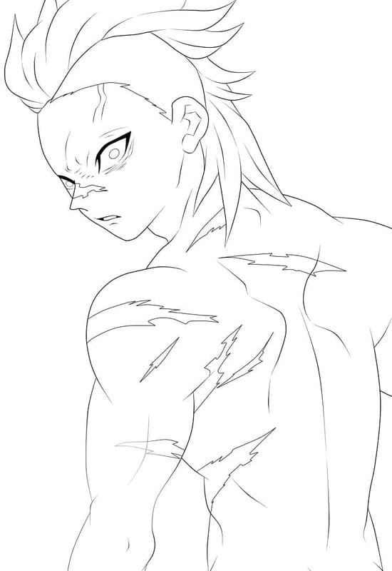 画像 不死川玄弥 印刷可能 ぬりえ