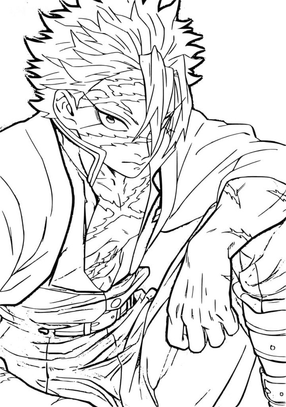 画像 不死川実弥 ぬりえ