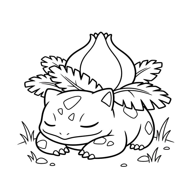 画像 フシギソウ 無料で ぬりえ