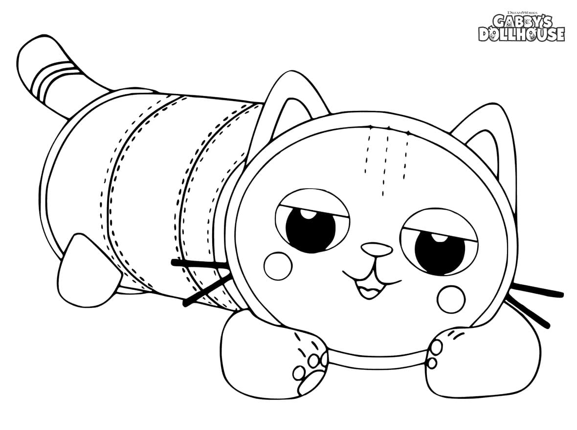 画像 ギャビーのドールハウス 簡単 ぬりえ