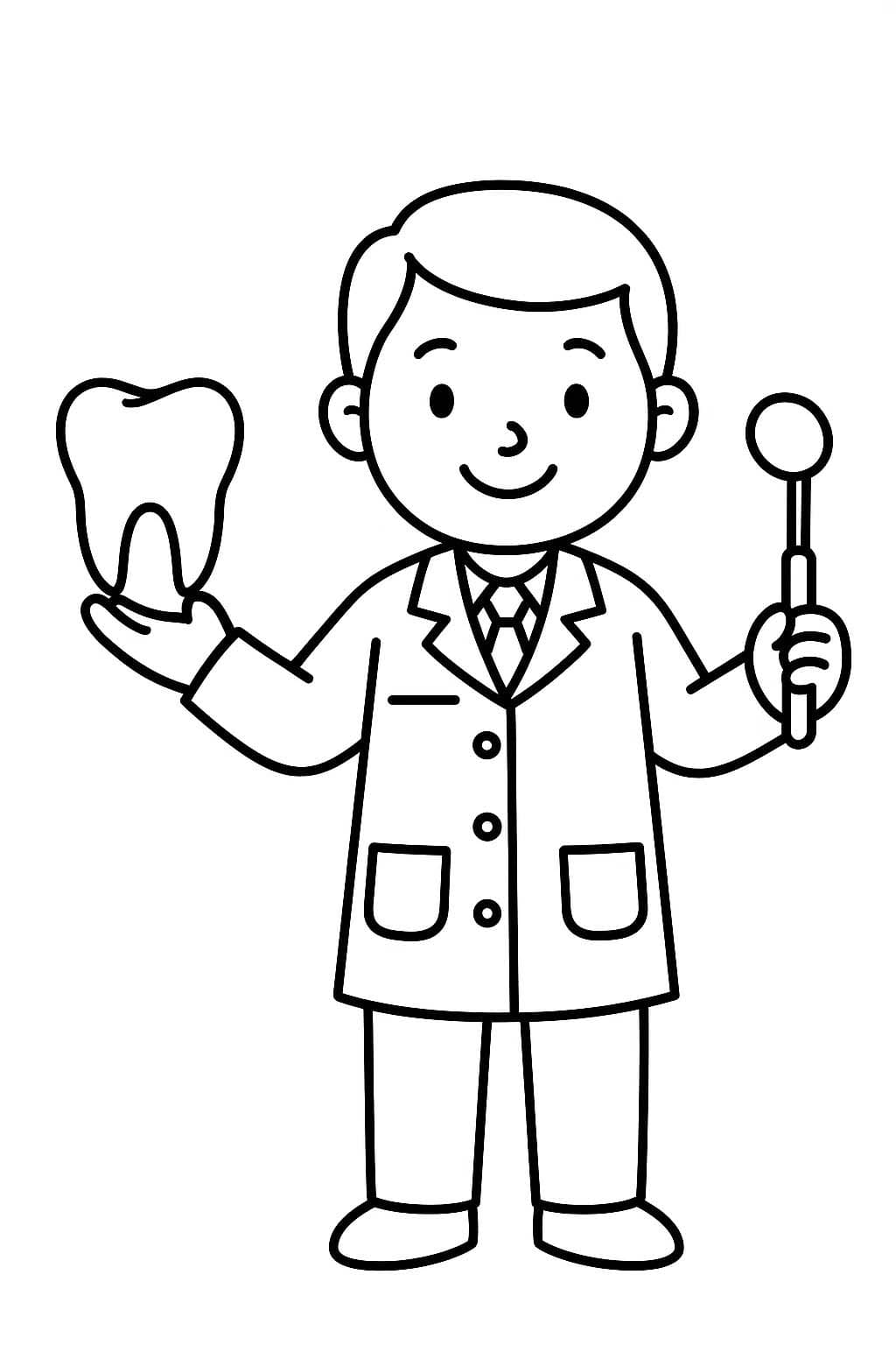 画像 歯医者 簡単 ぬりえ