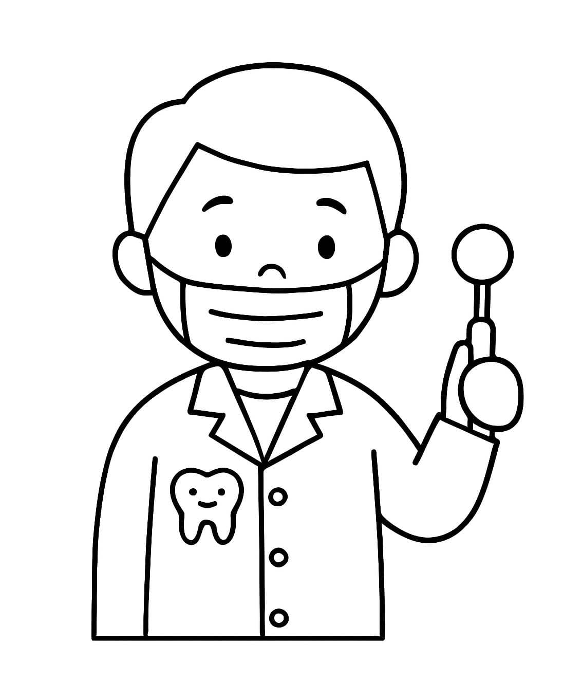 画像 歯医者 無料 ぬりえ