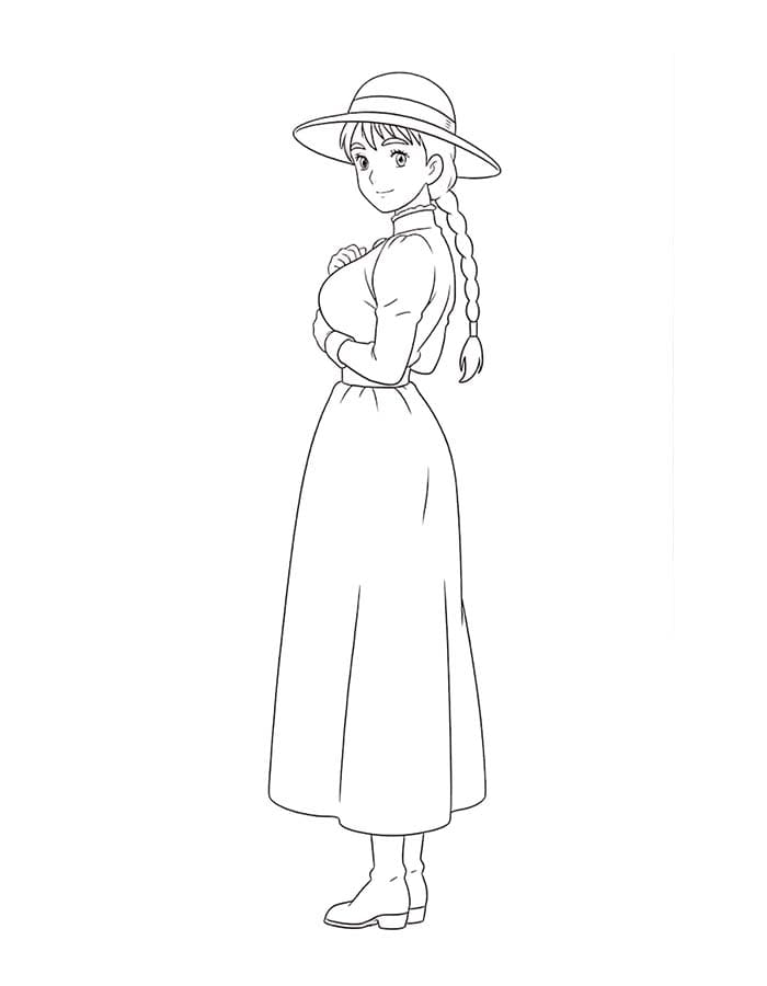 画像 ハウルの動く城 ぬりえ