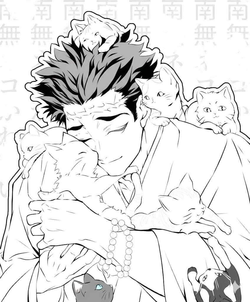 画像 悲鳴嶼行冥 印刷 ぬりえ