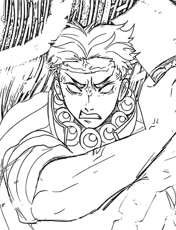 画像 悲鳴嶼行冥 無料で印刷可能 ぬりえ