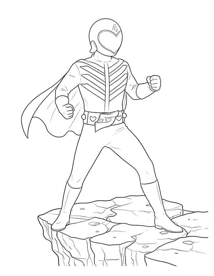 画像 秘密戦隊ゴレンジャー 単純 ぬりえ