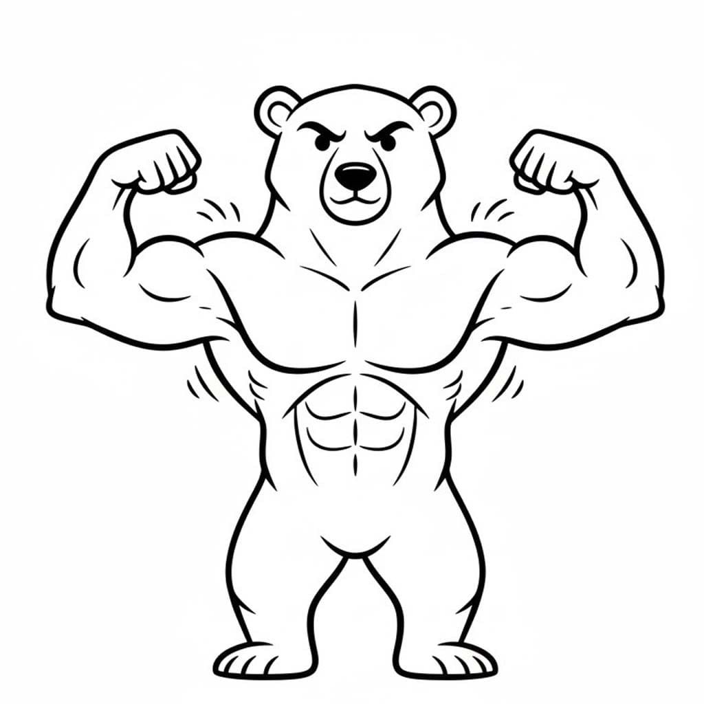 画像 ホッキョクグマ 無料で印刷可能 ぬりえ