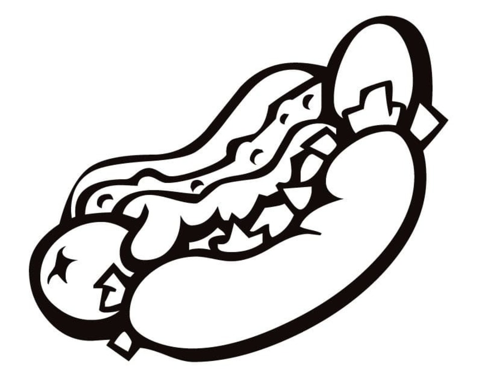 画像 ホットドッグ 印刷可能 ぬりえ
