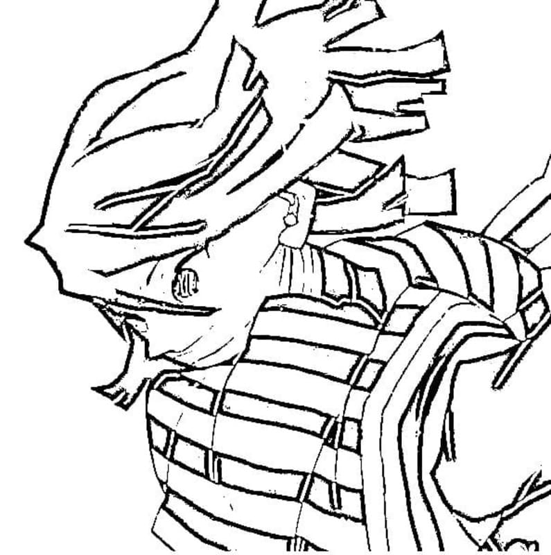 画像 伊黒小芭内 基本的な ぬりえ