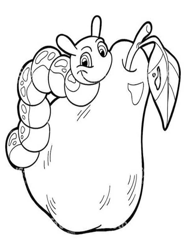 画像 イモムシ 基本的な ぬりえ