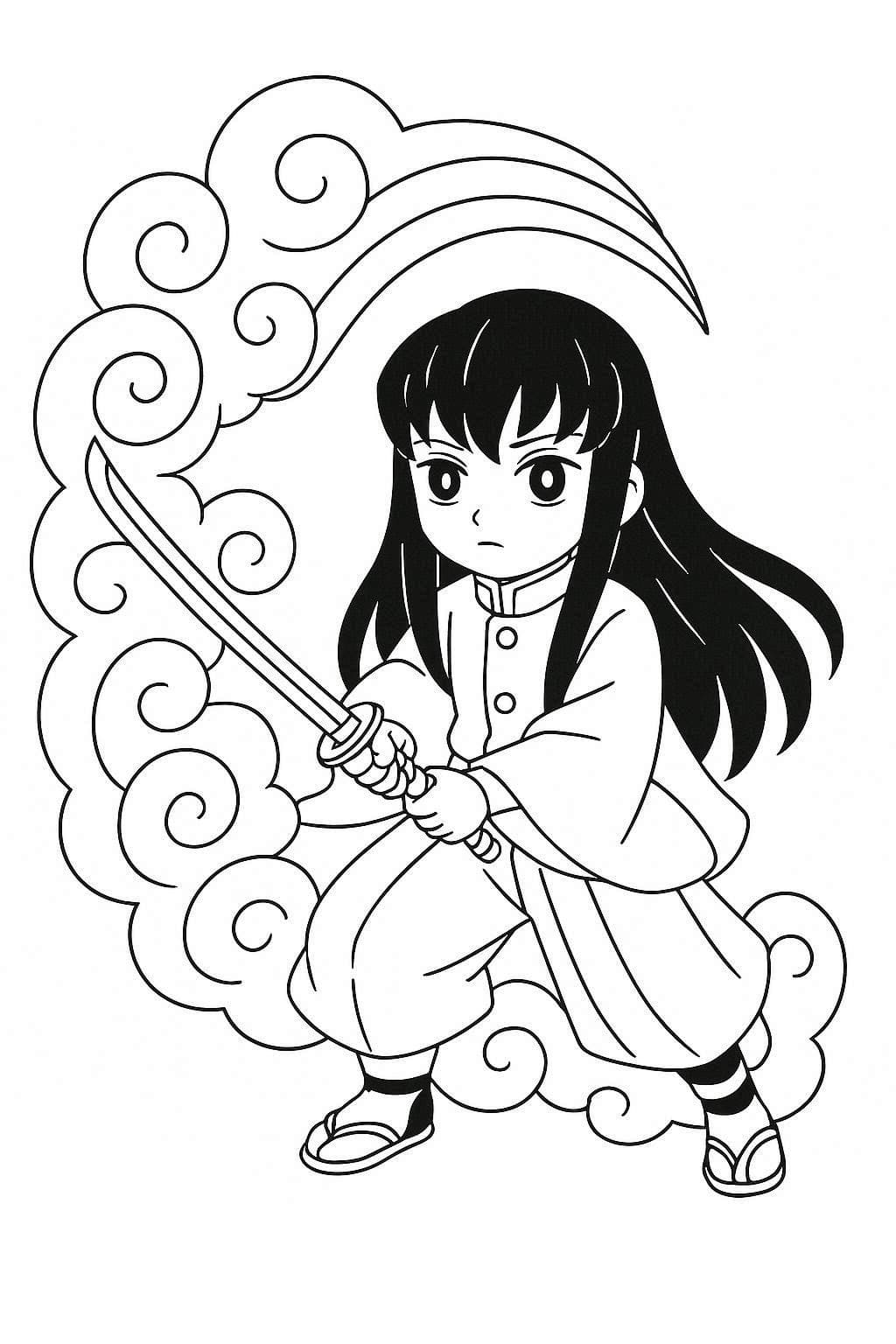 画像 時透無一郎 印刷可能 ぬりえ