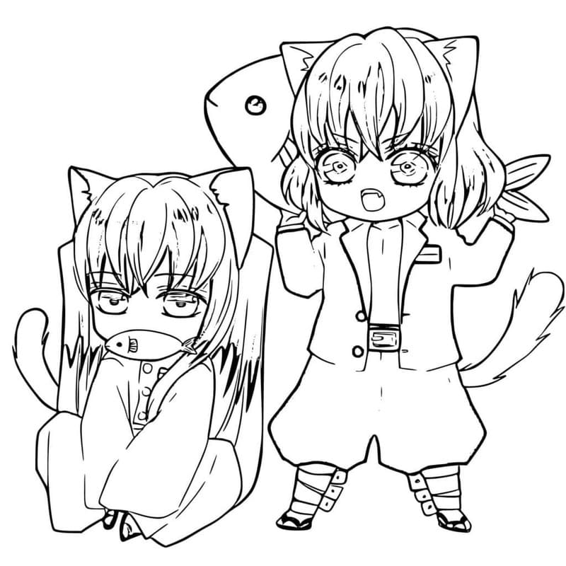 画像 時透無一郎 無料 ぬりえ