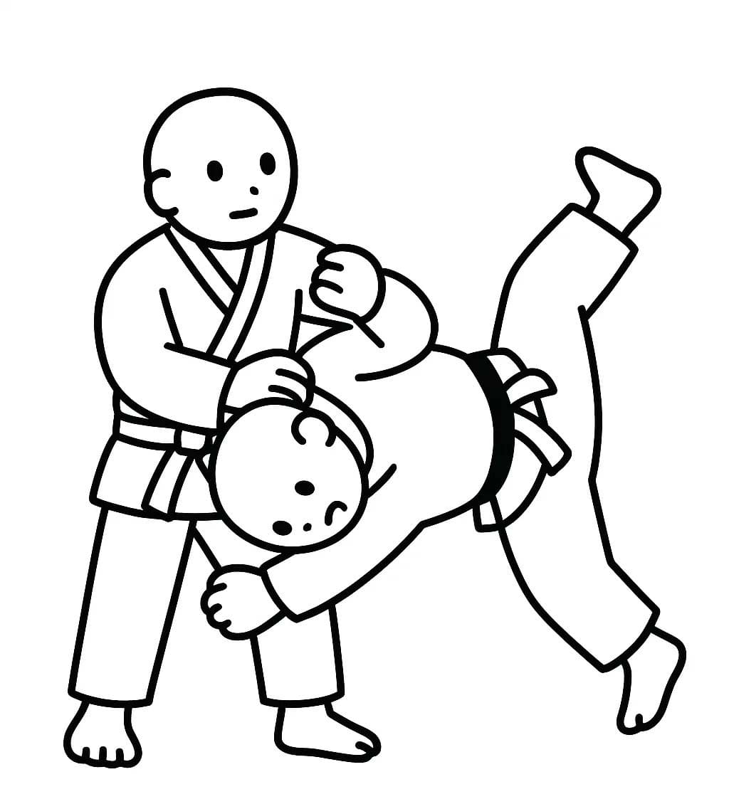 画像 柔道 印刷可能 ぬりえ